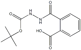 2-{[2-(tert-butoxycarbonyl)hydrazino]carbonyl}benzoic acid Struktur