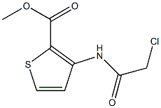 methyl 3-[(2-chloroacetyl)amino]-2-thiophenecarboxylate Struktur