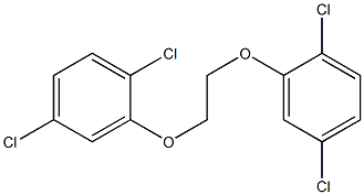 1,4-dichloro-2-[2-(2,5-dichlorophenoxy)ethoxy]benzene Struktur