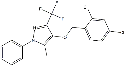 4-[(2,4-dichlorobenzyl)oxy]-5-methyl-1-phenyl-3-(trifluoromethyl)-1H-pyrazole Struktur