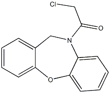 2-chloro-1-dibenzo[b,f][1,4]oxazepin-10(11H)-yl-1-ethanone Struktur