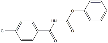 phenyl N-(4-chlorobenzoyl)carbamate Struktur