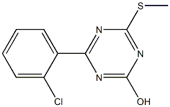 4-(2-chlorophenyl)-6-(methylthio)-1,3,5-triazin-2-ol Struktur