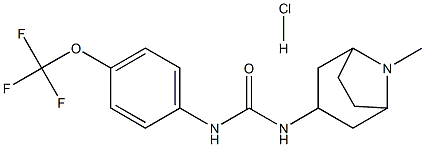 N-(8-methyl-8-azabicyclo[3.2.1]oct-3-yl)-N'-[4-(trifluoromethoxy)phenyl]urea hydrochloride Struktur