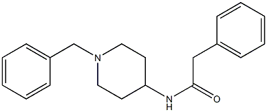 N1-(1-benzyl-4-piperidyl)-2-phenylacetamide Struktur