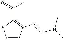 N'-(2-acetyl-3-thienyl)-N,N-dimethyliminoformamide Struktur