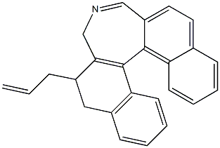 2-allyl-2,3-dihydro-1H-dinaphtho[2,1-c:1,2-e]azepine Struktur