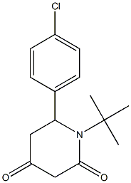 1-(tert-butyl)-6-(4-chlorophenyl)dihydro-2,4(1H,3H)-pyridinedione Struktur