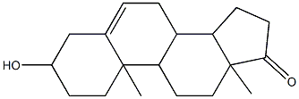 3-hydroxy-10,13-dimethyl-2,3,4,7,8,9,10,11,12,13,14,15,16,17-tetradecahydro-1H-cyclopenta[a]phenanthren-17-one Struktur