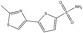 5-(2-methyl-1,3-thiazol-4-yl)thiophene-2-sulfonamide Struktur