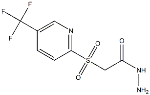 2-{[5-(trifluoromethyl)-2-pyridyl]sulfonyl}ethanohydrazide Struktur