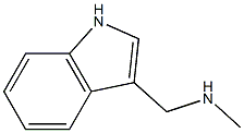 N-(1H-indol-3-ylmethyl)-N-methylamine Struktur