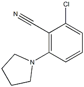 2-chloro-6-tetrahydro-1H-pyrrol-1-ylbenzonitrile Struktur