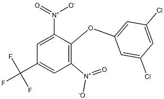 2-(3,5-dichlorophenoxy)-1,3-dinitro-5-(trifluoromethyl)benzene Struktur