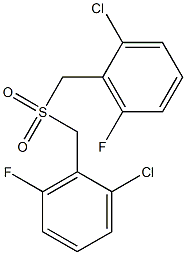 di(2-chloro-6-fluorobenzyl) sulfone Struktur