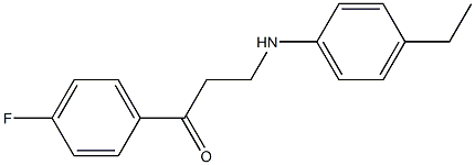 3-(4-ethylanilino)-1-(4-fluorophenyl)-1-propanone Struktur