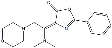 4-[(Z)-1-(dimethylamino)-2-morpholinoethylidene]-2-phenyl-1,3-oxazol-5-one Struktur