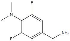 N-[4-(aminomethyl)-2,6-difluorophenyl]-N,N-dimethylamine Struktur