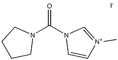 3-methyl-1-(pyrrolidin-1-ylcarbonyl)-1H-imidazol-3-ium iodide Struktur