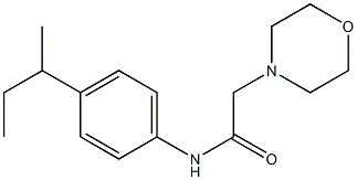 N-[4-(sec-butyl)phenyl]-2-morpholinoacetamide Struktur