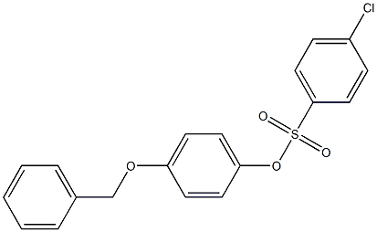 4-(benzyloxy)phenyl 4-chlorobenzene-1-sulfonate Struktur