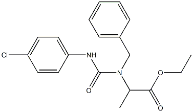 ethyl 2-{benzyl[(4-chloroanilino)carbonyl]amino}propanoate Struktur