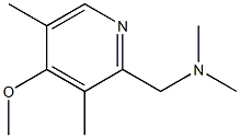 N-[(4-methoxy-3,5-dimethylpyridin-2-yl)methyl]-N,N-dimethylamine Struktur