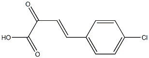 (E)-4-(4-chlorophenyl)-2-oxo-3-butenoic acid Struktur