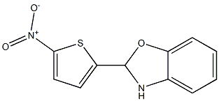 2-(5-nitro-2-thienyl)-2,3-dihydro-1,3-benzoxazole Struktur