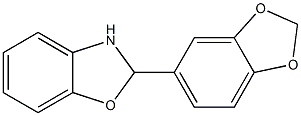 2-(1,3-benzodioxol-5-yl)-2,3-dihydro-1,3-benzoxazole Struktur