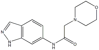 N-(1H-indazol-6-yl)-2-morpholinoacetamide Struktur