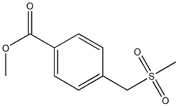 methyl 4-[(methylsulfonyl)methyl]benzoate Struktur