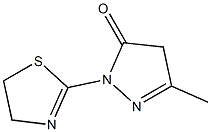 2-(4,5-dihydro-1,3-thiazol-2-yl)-5-methyl-2,4-dihydro-3H-pyrazol-3-one Struktur