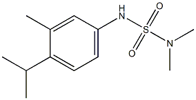 N'-(4-isopropyl-3-methylphenyl)-N,N-dimethylsulfamide Struktur