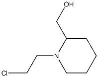 (1-(2-chloroethyl)piperidin-2-yl)methanol Struktur