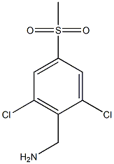 (2,6-dichloro-4-(methylsulfonyl)phenyl)methanamine Struktur