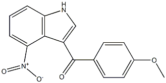 (4-methoxyphenyl)(4-nitro-1H-indol-3-yl)methanone Struktur