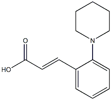 (E)-3-(2-(piperidin-1-yl)phenyl)acrylic acid Struktur