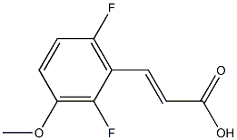 (E)-3-(2,6-difluoro-3-methoxyphenyl)acrylic acid Struktur