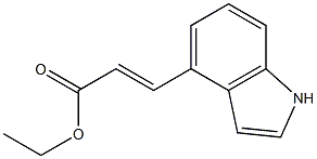 (E)-ethyl 3-(1H-indol-4-yl)acrylate Struktur