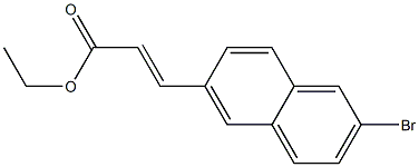 (E)-ethyl 3-(2-bromonaphthalen-6-yl)acrylate Struktur