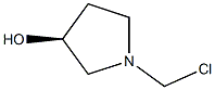 (S)-1-(chloromethyl)pyrrolidin-3-ol Struktur