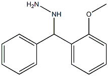 1-((2-methoxyphenyl)(phenyl)methyl)hydrazine Struktur