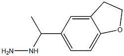 1-(1-(2,3-dihydrobenzofuran-5-yl)ethyl)hydrazine Struktur