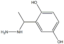 1-(1-(2,5-dihydroxyphenyl)ethyl)hydrazine Struktur