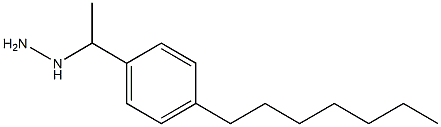 1-(1-(4-heptylphenyl)ethyl)hydrazine Struktur