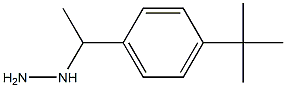 1-(1-(4-tert-butylphenyl)ethyl)hydrazine Struktur