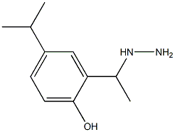 1-(1-(5-isopropyl-2-hydroxyphenyl)ethyl)hydrazine Struktur