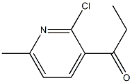 1-(2-chloro-6-methylpyridin-3-yl)propan-1-one Struktur