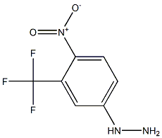 1-(3-(trifluoromethyl)-4-nitrophenyl)hydrazine Struktur